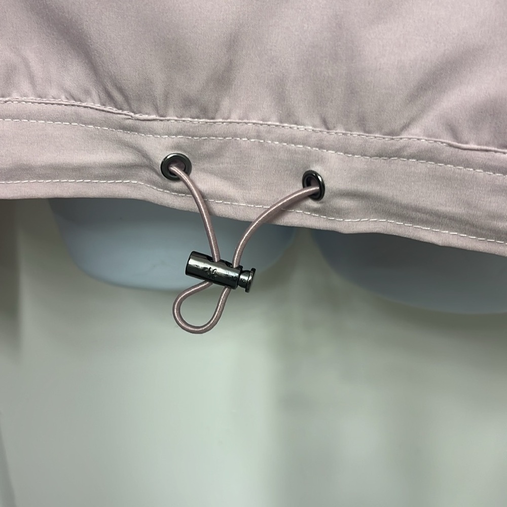 30. Nine West Active Quarter Zip Pullover Wind Breaker, Pink, Size Med. Like New - Picture 4 of 8